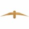 Ekena Millwork Bellingham Rough Sawn Timber Gable Bracket, Western Red Cedar, 48"W x 10"H x 2"D x 4"F, 5/12 Pitch GBW048X10X0204BEL00RWR - alternate 1